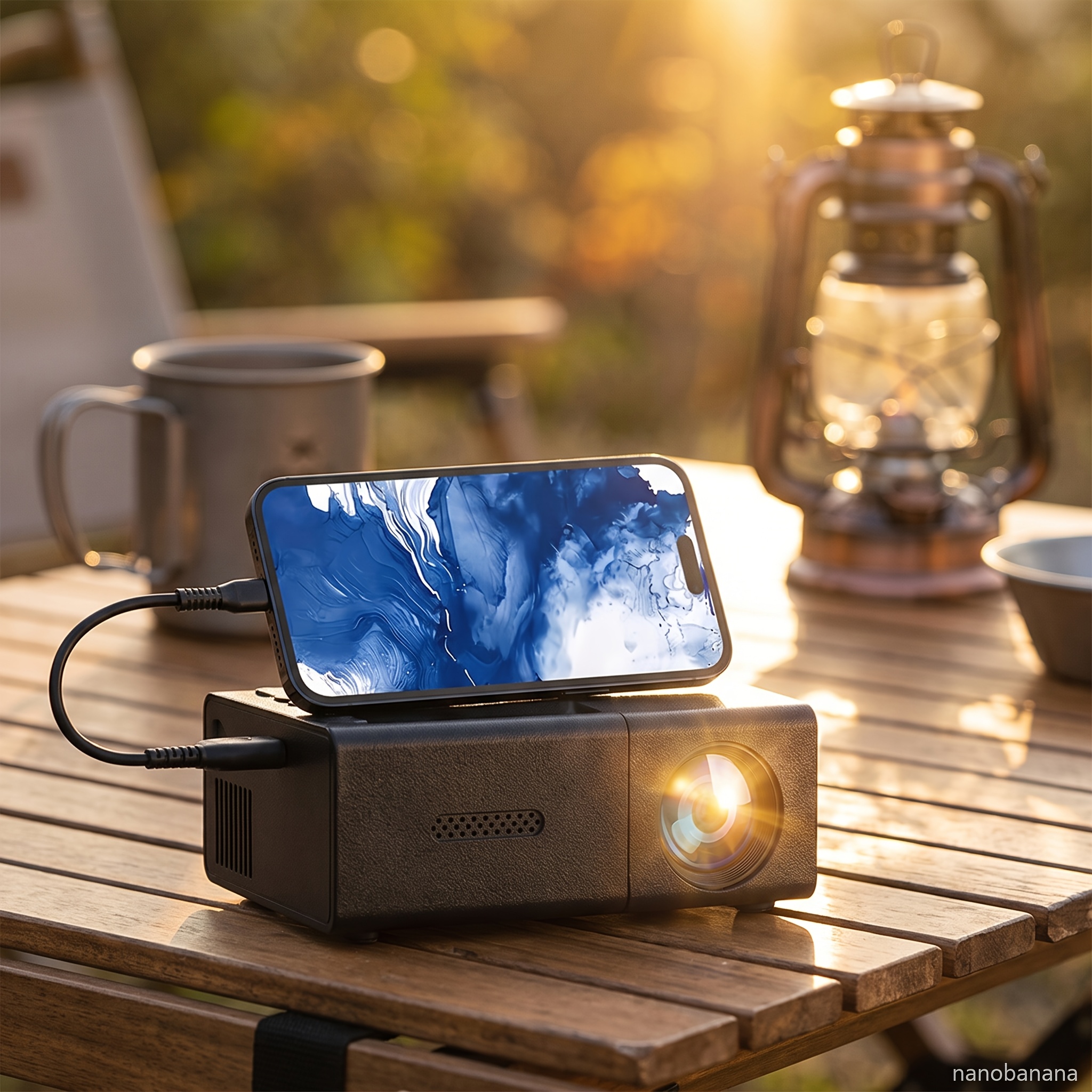 TEMU Mini projecteur portable 720P avec télécommande et USB, cinéma LED pour chambre d'enfant, soirée de dessins animés, lecteur de films pour tente