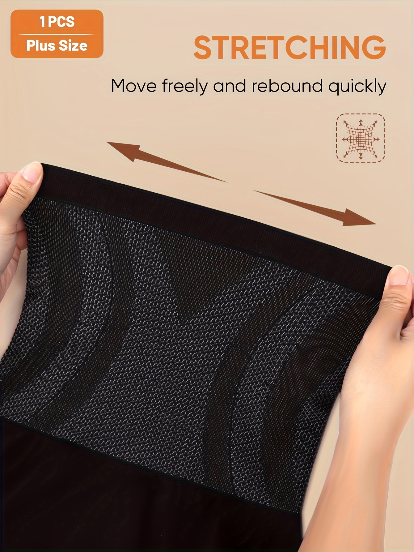 Plus Size Underwear Plus Thick High Waist Tummy Control Butt Lifting Seamless Panties Women's Boxer Briefs Square Cut Panties