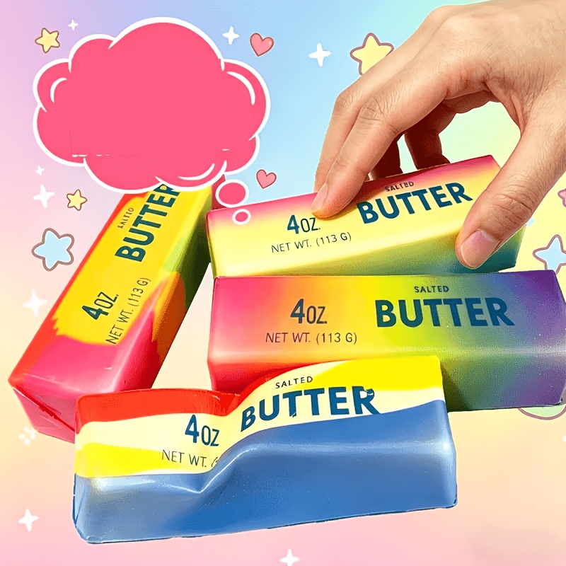 gift for her him 2 4pcs new shiny colored butter sticks assorted colors with mild butter scent kids party favors and birthday gifts random for classroom rewards multi piece party gift giveaway set