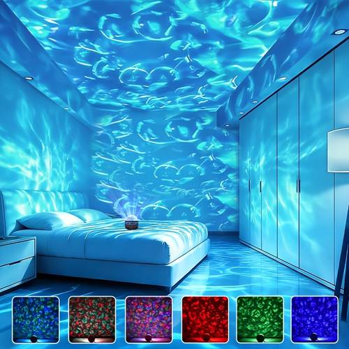 1pc wave aurora ambient light usb light with remote control usb power supply suitable for use in rooms parties settings desktop decoration in bedrooms living rooms study rooms and offices christmas gift