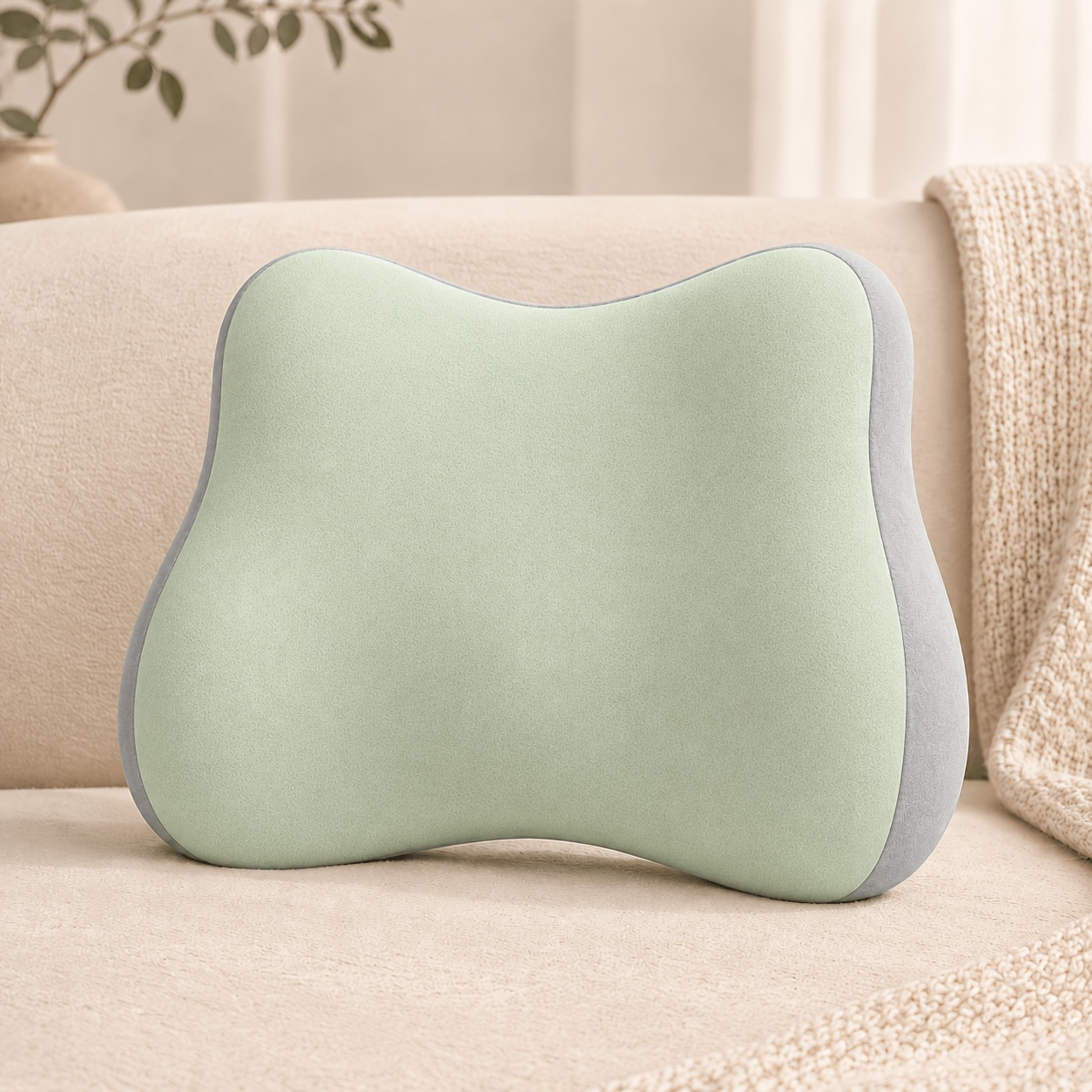 TEMU Oreiller lombaire doux pour lit et canapé, coussin de soutien pour le bas du dos pour la lecture, la détente et l'usage domestique