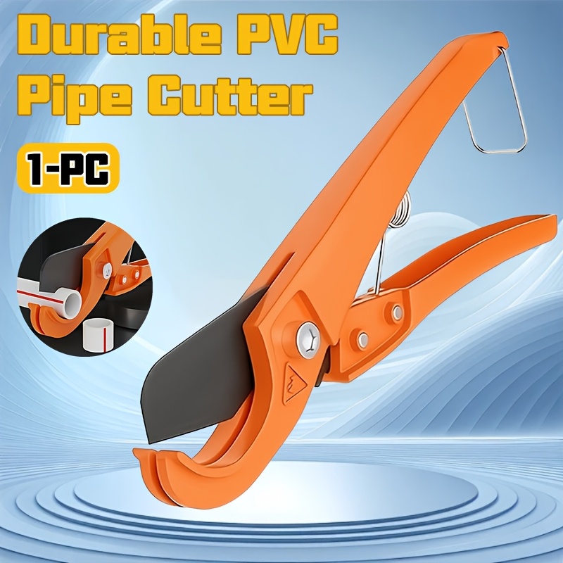 1 cortador de tubos de pvc  , cortadores de tubos,   de corte de calibre  , con tornillo de tensión ajustable y clip de metal - herramienta de corte de tubos de 0-33 mm,   para cortar tubos de pex y plástico