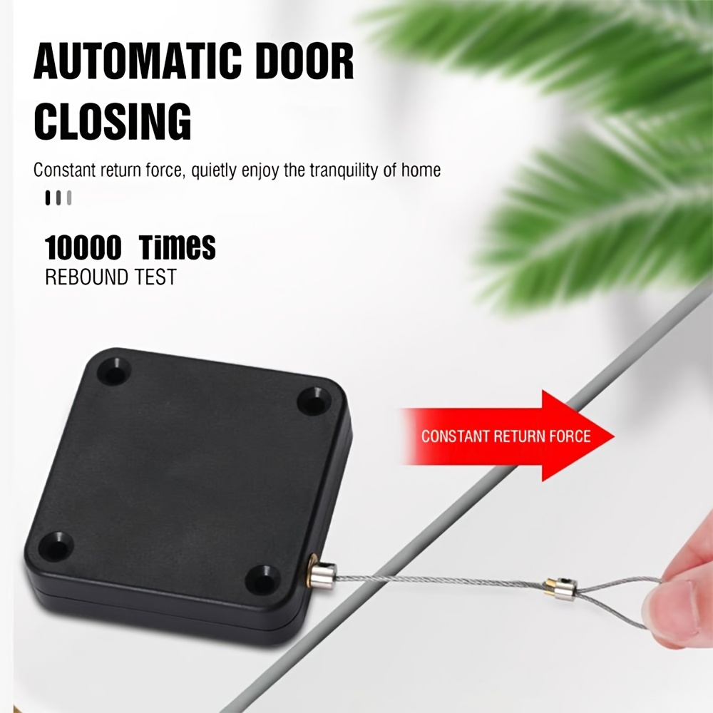 Easy-Install Automatic Door Closer - Adjustable, No-Drill Surface Mount with Sensor for Effortless Closing