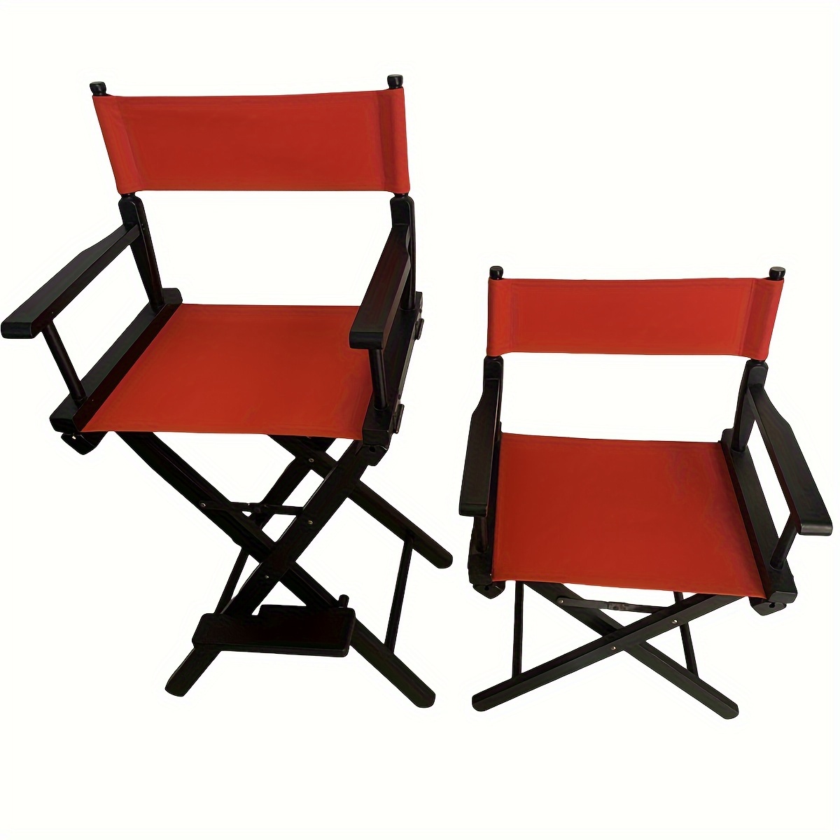 DIY 1 Set Directors Chair Covers Canvas Replacement Seat Cover Black Canvas Seat And Back Kit With Wood Stick Mixed Color Diy