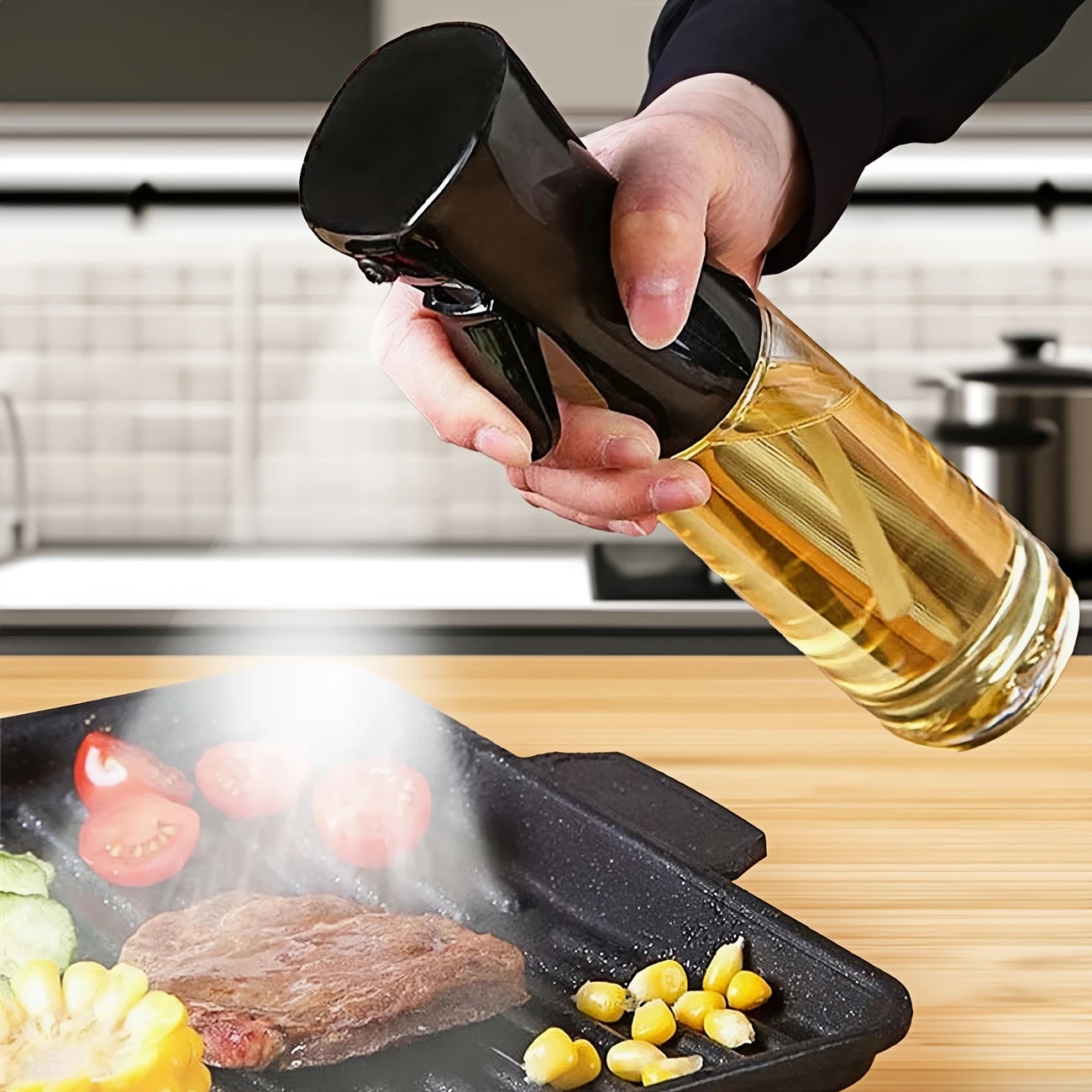 Oil Spray Bottle for Cooking – 200ML/300ML PET Material