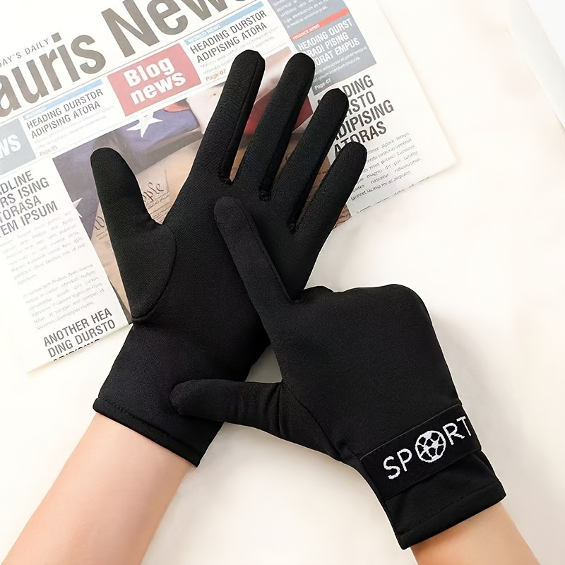 Men's Warm And Cold-proof Gloves, Spring, Autumn And Winter, Thin Fleece, Comfortable For Riding And Driving, Plus Fleece, Comfortable, Super Soft, Spring And Autumn Style