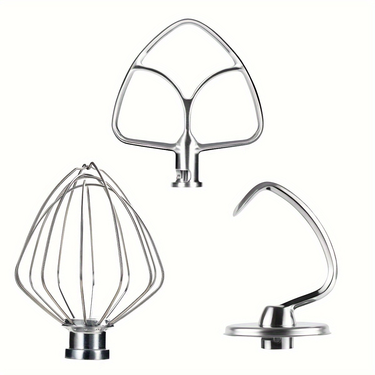 

Steel Attachments 3- Set - , , Compatible - Stand K45ss, Ksm75, Ksm90, Ksm95, Ksm150 ; Accessories, Not Dishwasher Safe