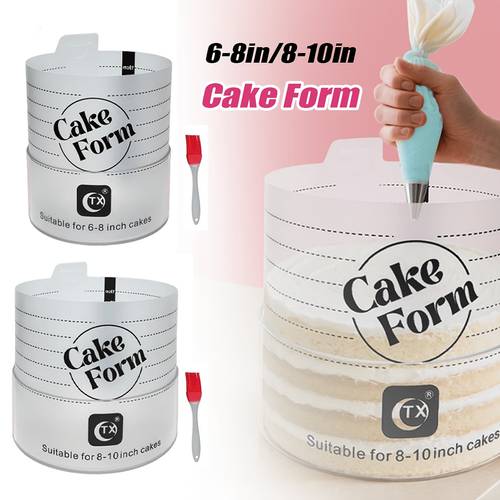 2pcs cake mold set 6 8 inches 8 10 inches circular mousse cake molds suitable for cakes double layered cakes ideal for birthday celebrations thanksgiving family wedding dinners