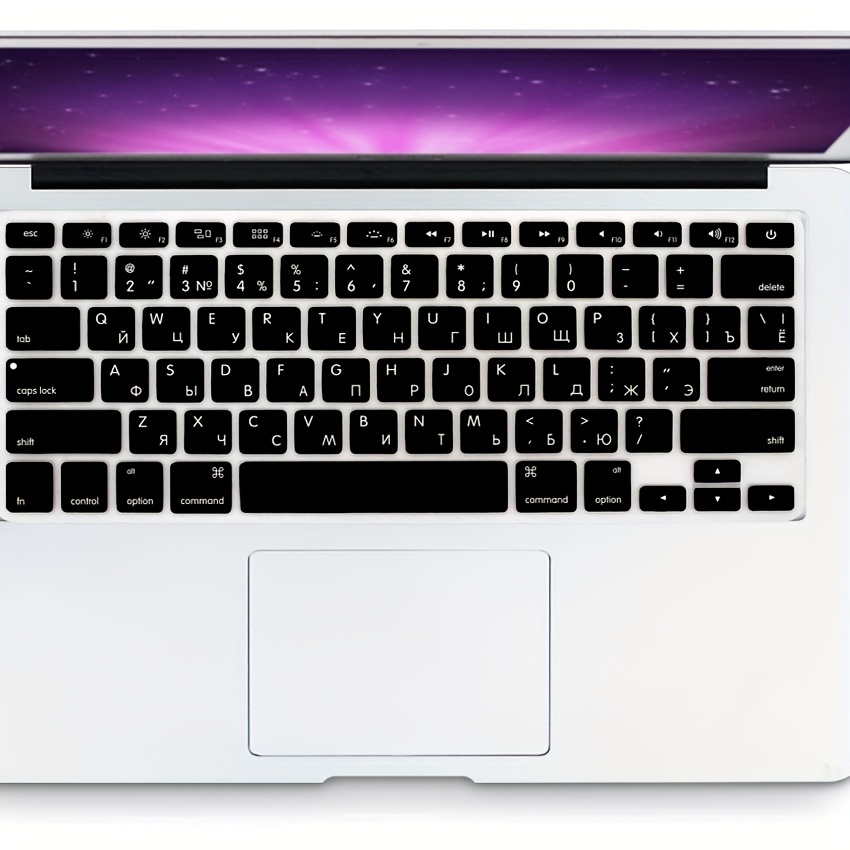 1pc Multilingual Us Layout Keyboard Cover For 13" 2010-2017 A1466 A1369/ Pro 13" 15" 2015 Older A1425 A1502 A1278 A1398 A1286, Silicone Keyboard Skin With Arabic Persian Hebrew Spanish