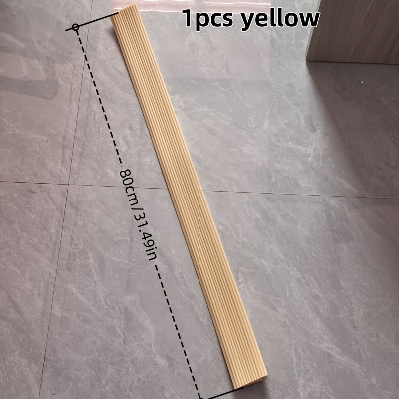 E-shop Selbstklebende Türschwellenrampe, 80 x 6 x 2 cm freischneidbare dreieckige Stufenschrägfläche für Saugroboter, Kinderwagen & Einkaufswagen