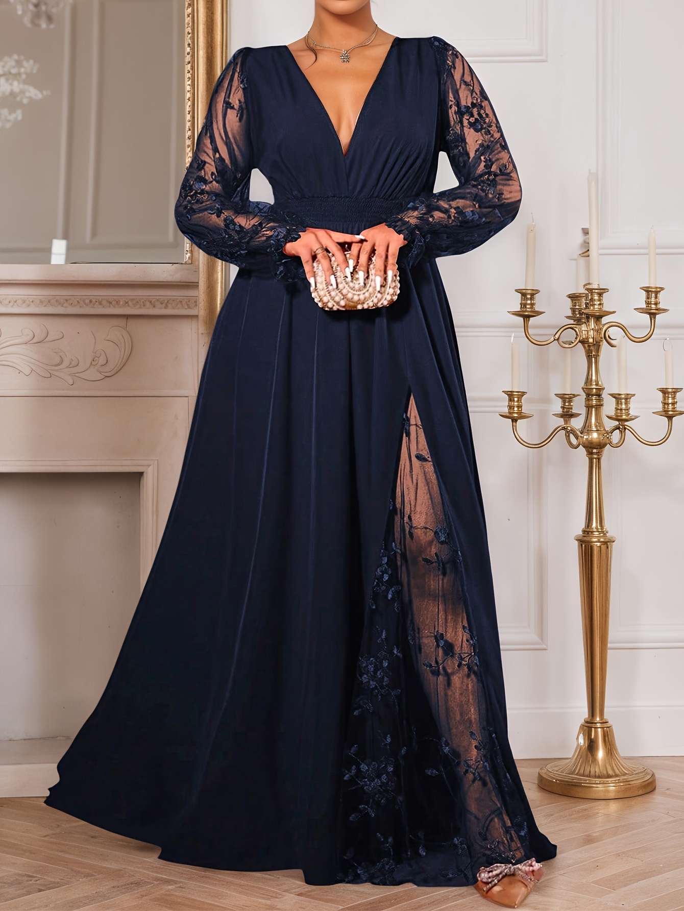 masquerade ball dresses long sleeve Women Retro Champagne Marie Antoinette Dress Long Sleeve Floor Length Masquerade Ball Gown Costume