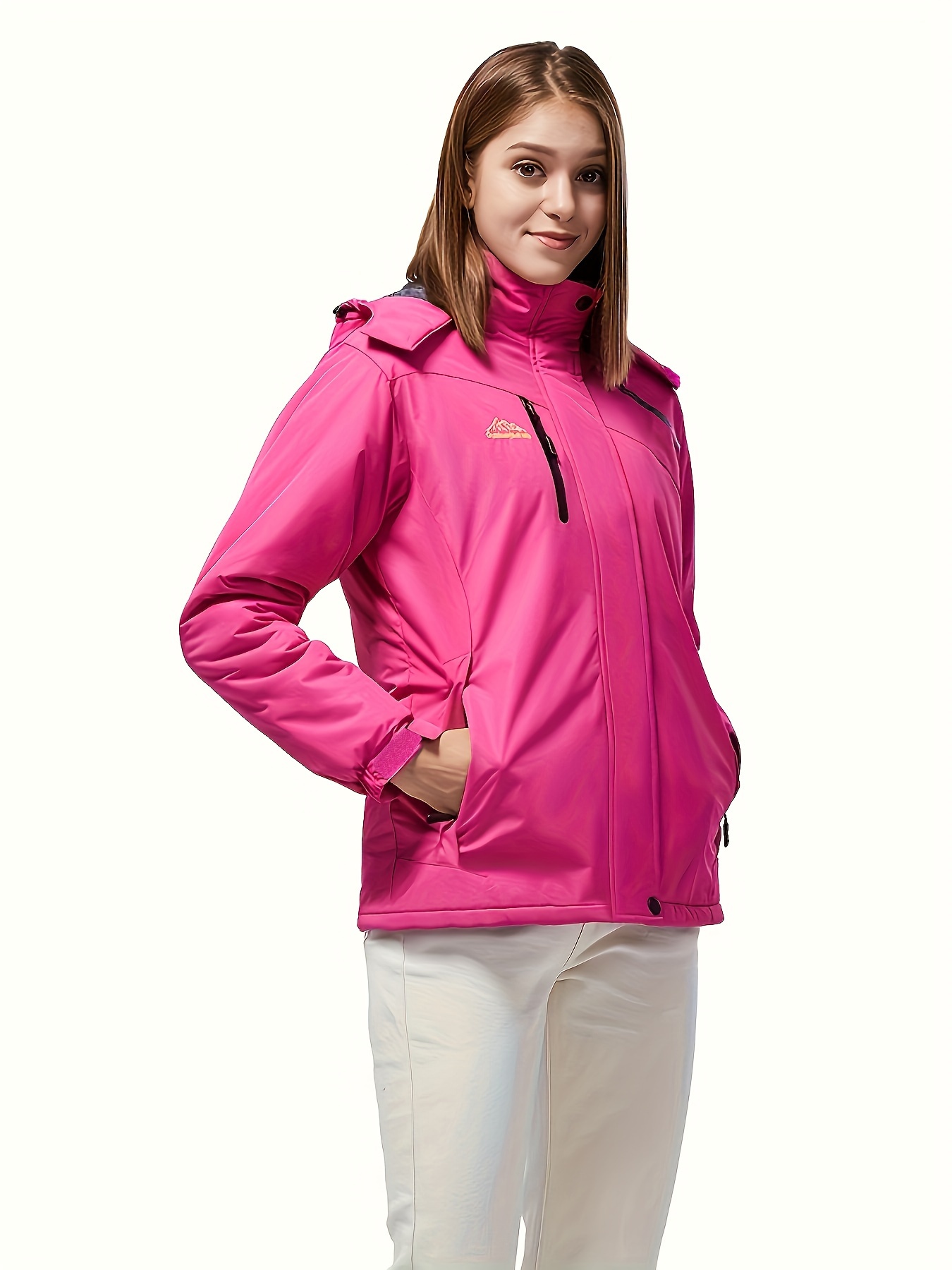 Comprar Invierno mujer algodón deporte sudadera con capucha manga larga  cremallera polar abrigo chaqueta