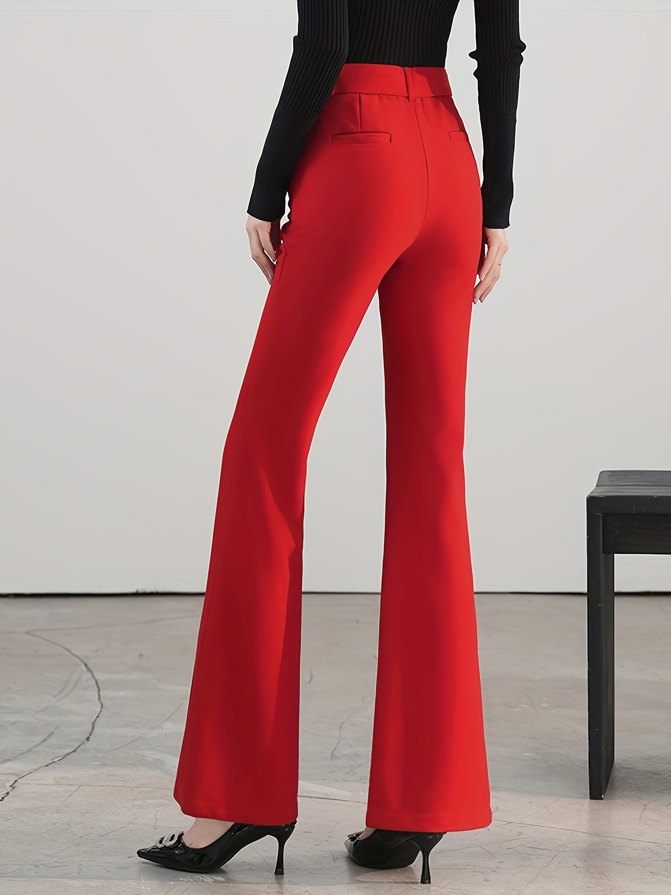 womens high waisted straight leg loose casual pants in solid - Temu Oman