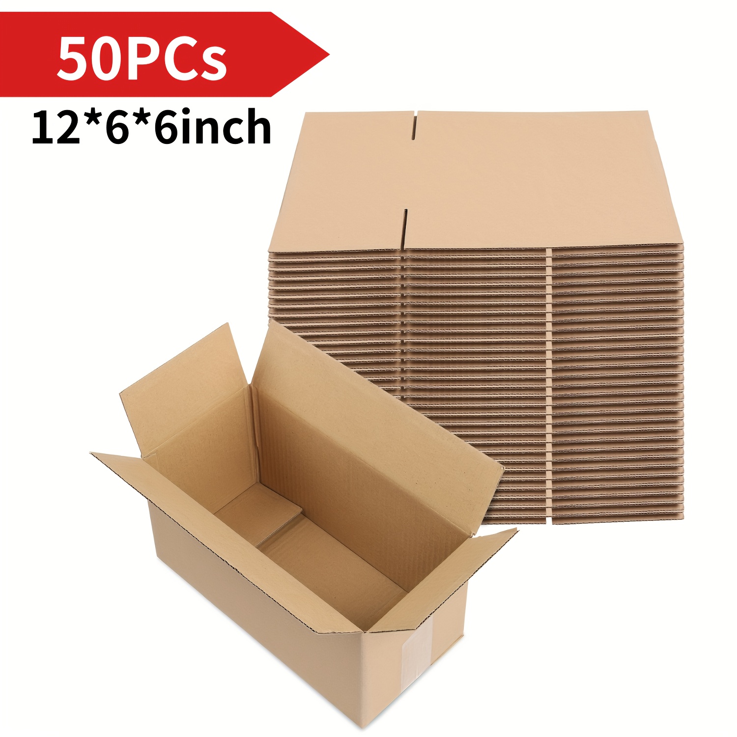 25-Pack 8x8x8 Shipping Boxes – Corrugated Cardboard Mailing Cartons, Made In USA