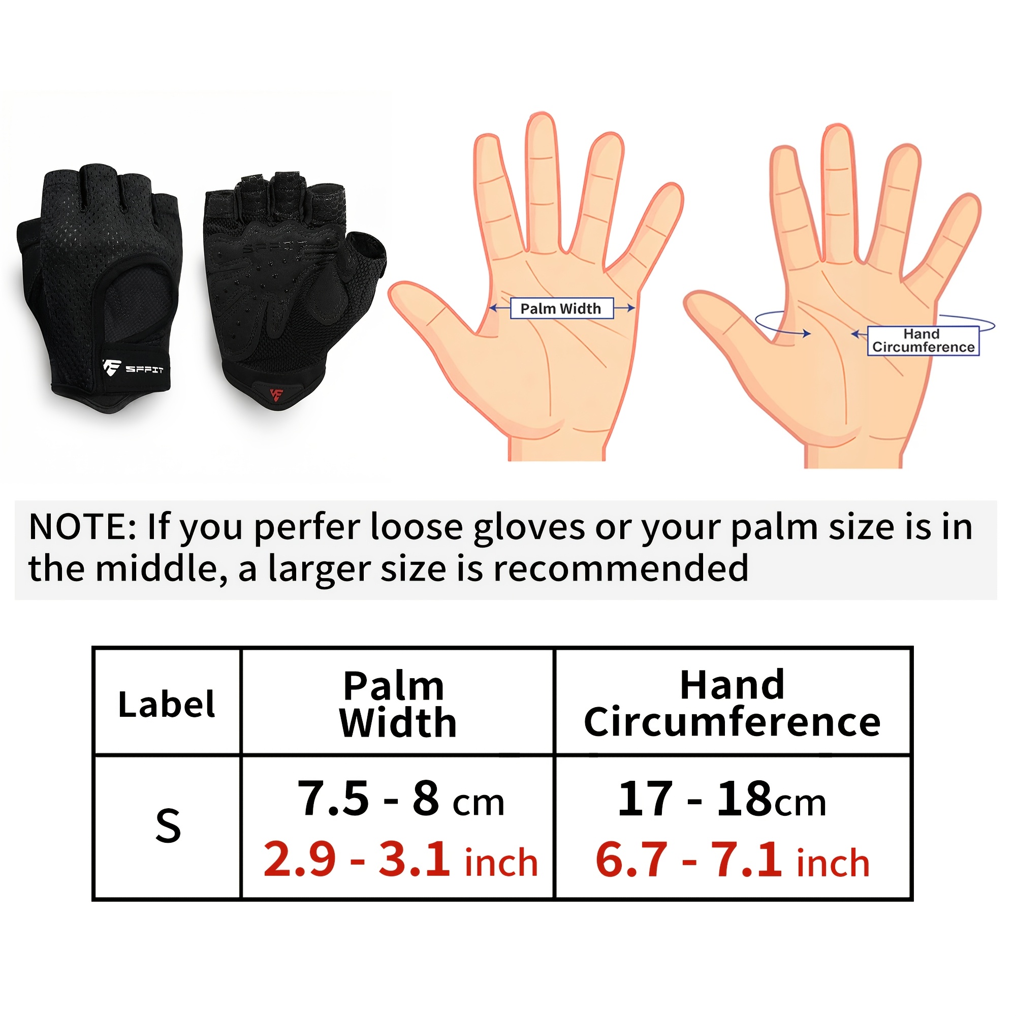 TEMU Gym Fitness Gloves For Men And Women, Breathable Non-slip Anti-callus Wear-resistant Half Finger Workout Gloves For Weight Lifting, Dumbbell,