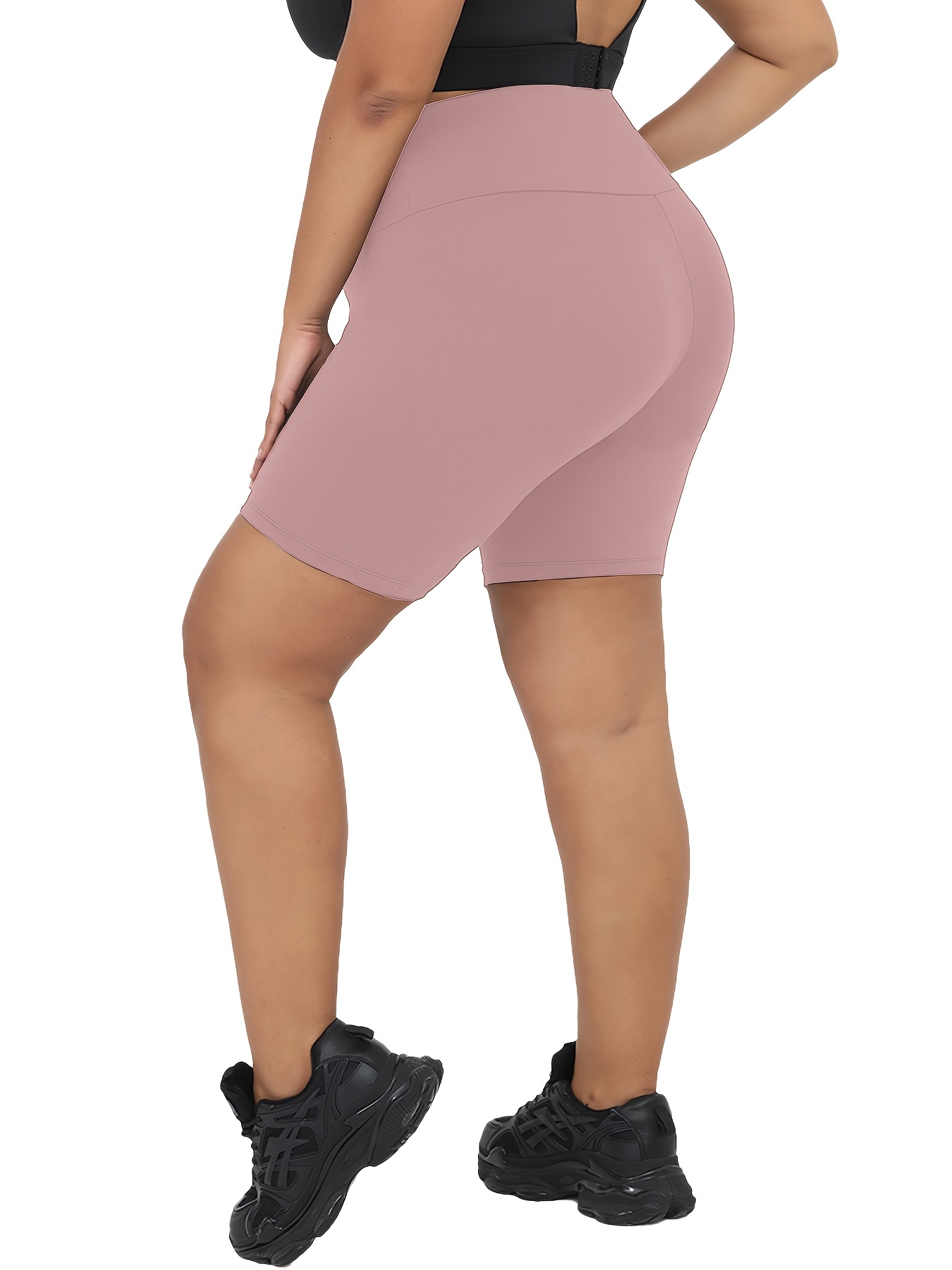 Women'S Plus Size High Waisted Biker Shorts Super Soft, No-See-Through  Athletic Yoga Workout Shorts, Stretchy Comfortable for Plus Size Bikers, 