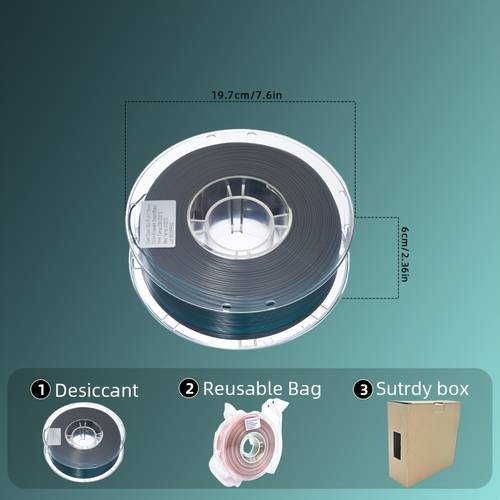 amofan 3d printer filament high brightness better flow double packing for moisture 2 2 lbs