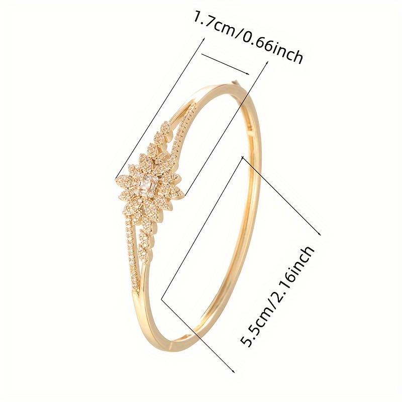 Flower Zirconia Bracelet for Women