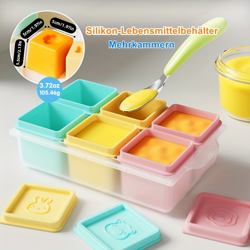 GMMG 6 Stück Salatdressing-Behälter 70 Ml – Edelstahl Mit Silikon-Deckel, Auslaufsicher, Für Unterwegs & Lunchbox