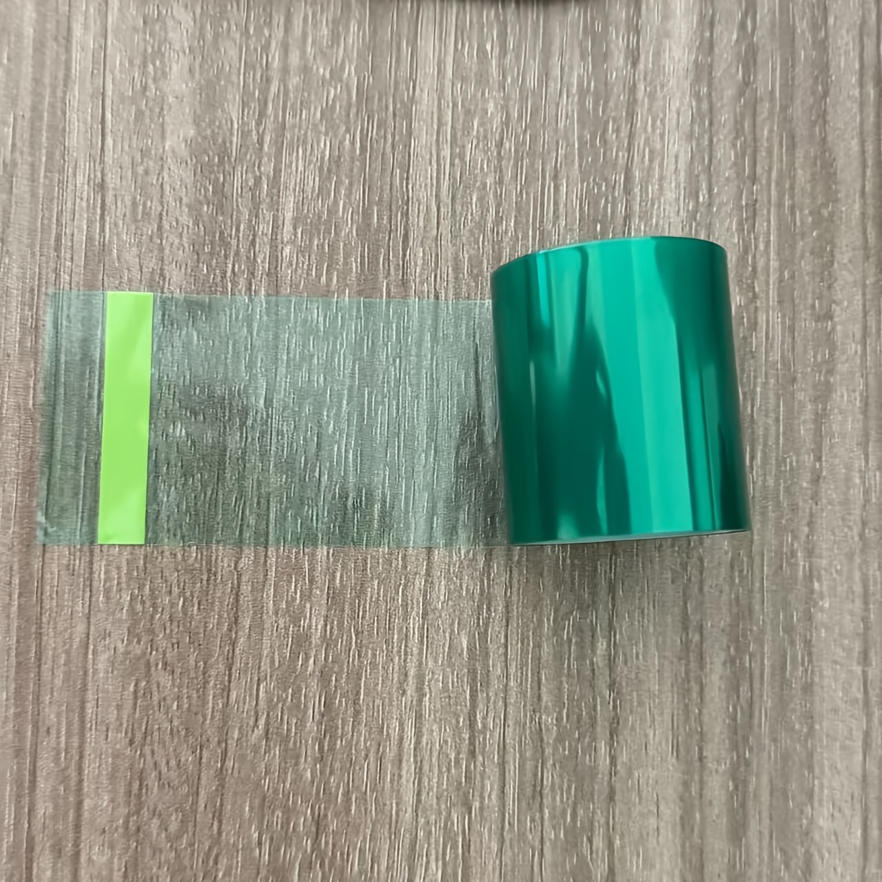 E-shop 500 cm lang * breit | 1 Rolle | Hochtemperaturbeständiges, grünes, durchscheinendes, spurloses Klebeband, nahtloses Klebeband, geeignet für