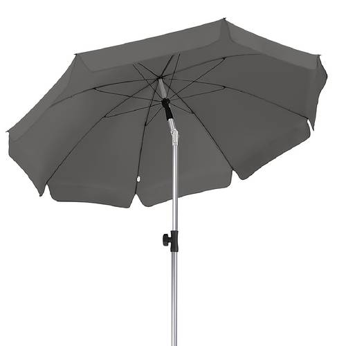 2 x 2m parasol market umbrella round garden umbrella 8 steel braces base not included patio umbrella for garden balcony and patio grey beige blue orange