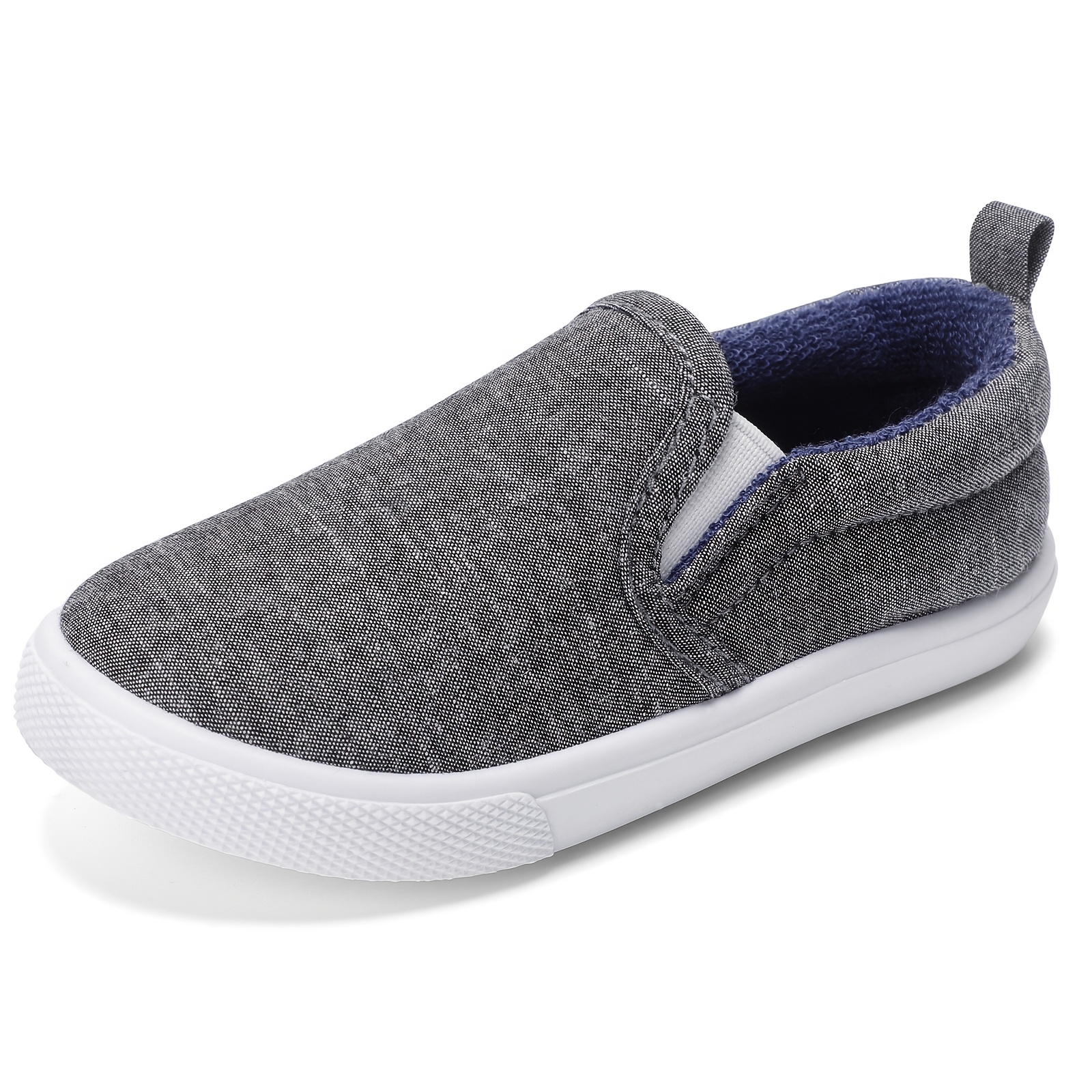 vintage preppy casual slip canvas shoes boys lightweight Temu - Main Image