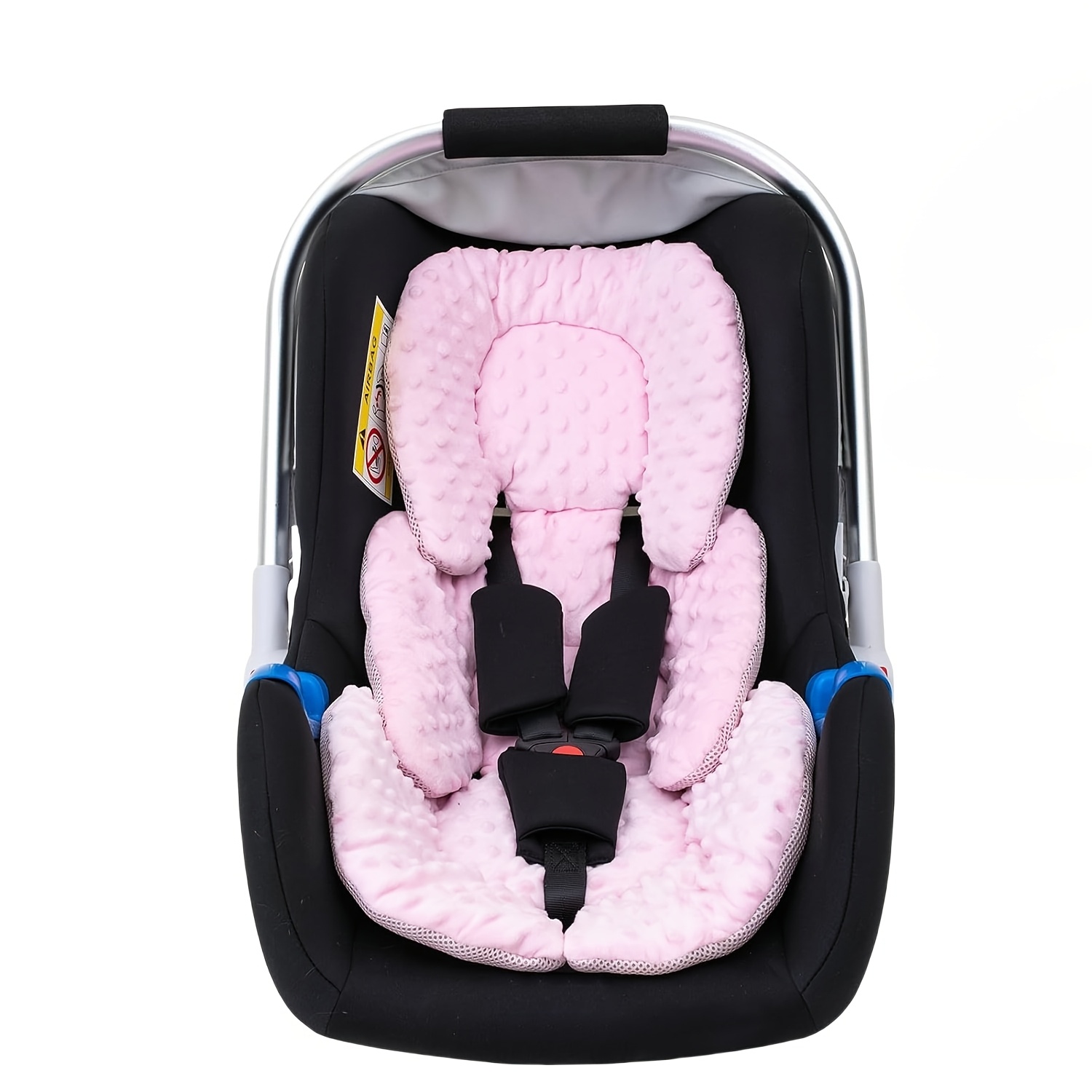 

2-in-1 Reversible ' Car Seat Cushion - , Warm & Breathable For Autumn/winter - Pink Polyester Fiber Travel Accessory