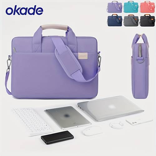 men and womens large space laptop bag thickened sponge pad for 13 computer daily commuting office business travel gift briefcase shoulder bag