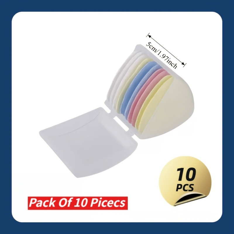 10pcs Set Of High-quality Multi-colored Fabric Chalk With Protective Case, Erasable Fabric Marking Stickers, Clothing Pattern Sewing Kit, Needle And Thread Supplementary Supplies