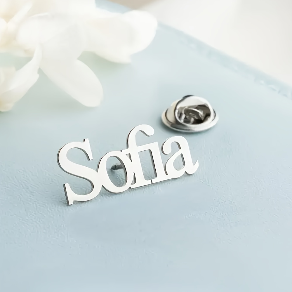 

Custom Stainless Steel Name Badge Pin - "" Engraved, /, Ideal For Daily & Party Wear, Unique Gift For , Gift For All Genders| Style Pin|polished