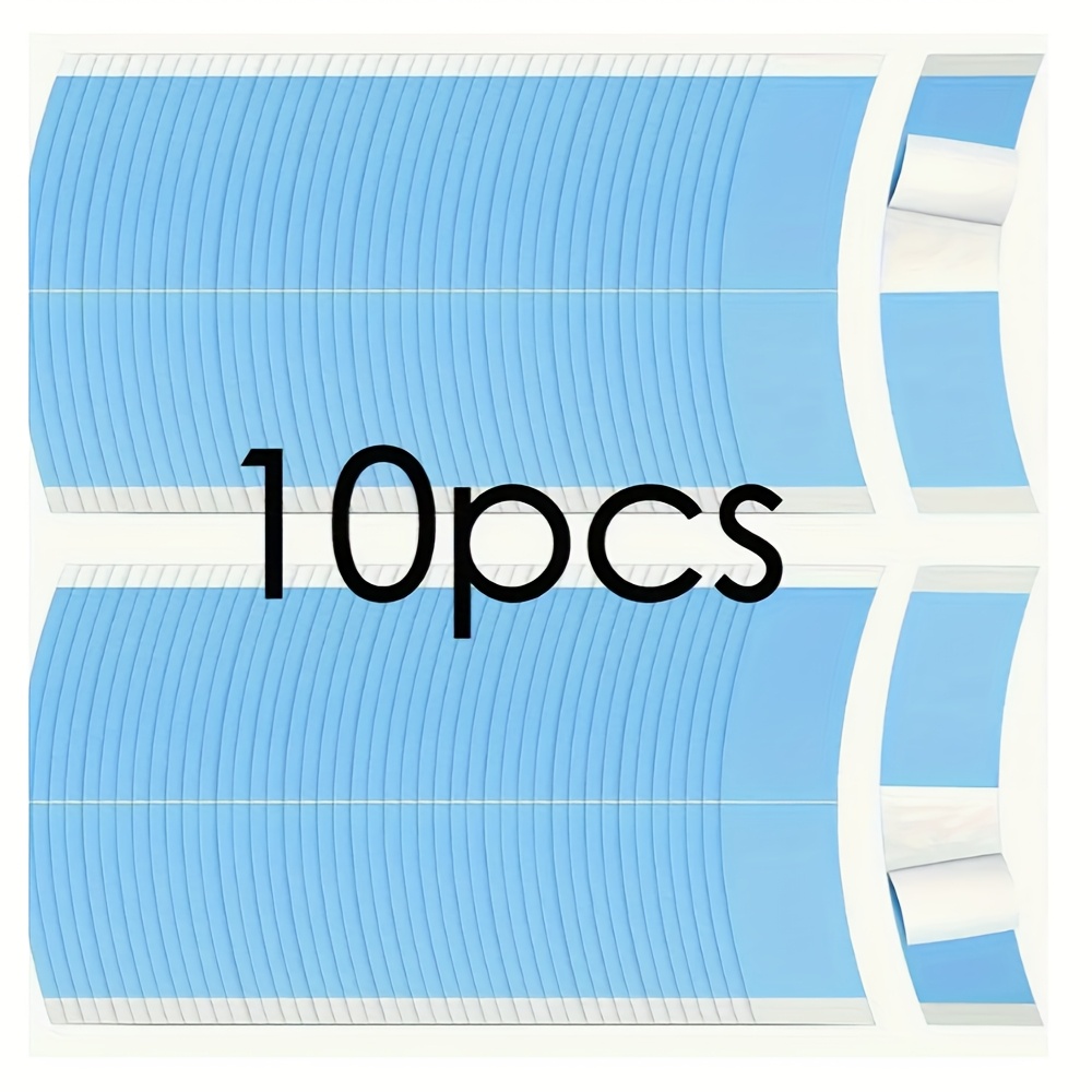 Inyou 10pcs Lace Wig Adhesive Strips, Suitable For Lace Net Bonding Double-sided Hair Glue Sheets