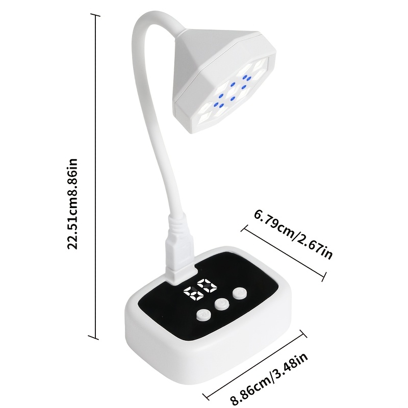 360° Rotatable Nail Lamp 4pcs Set with Nail Tools