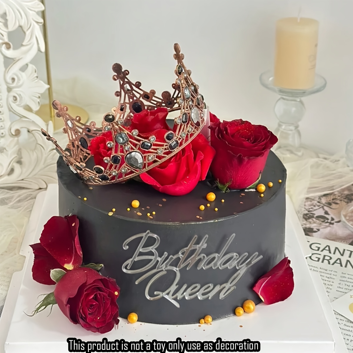 Décoration Gâteau Talons Hauts JeVenis - Set Reine Lady In Red - 15 Pièces Anniversaire