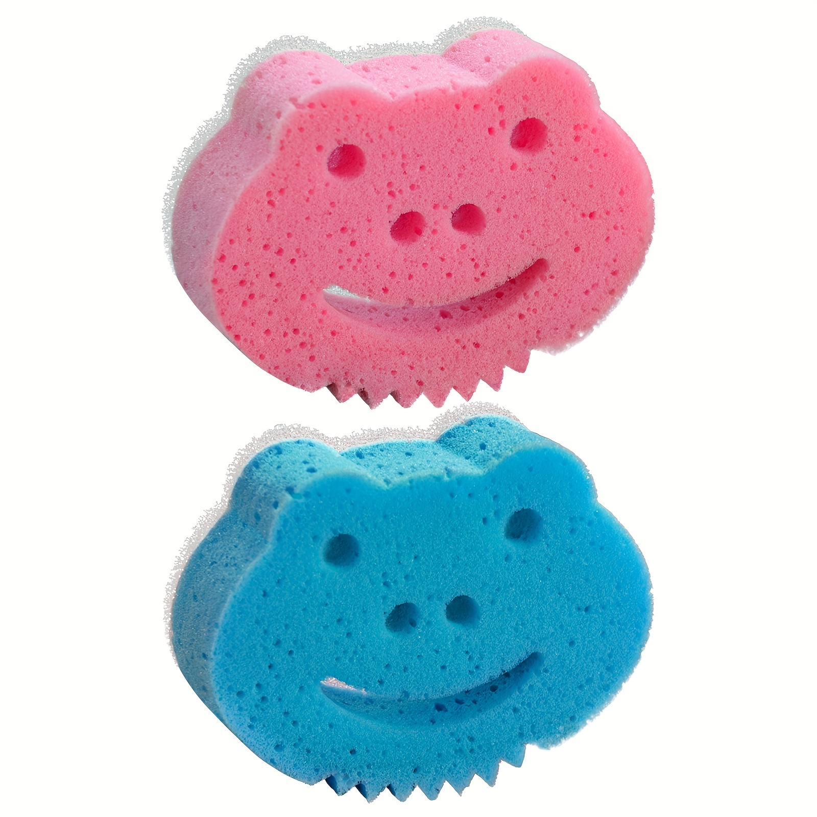 Double-Sided Large Blue Sponge for Bathing