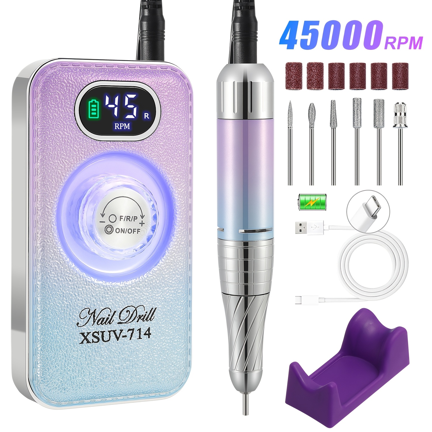 Professional 45000 RPM Nail Drill Kit