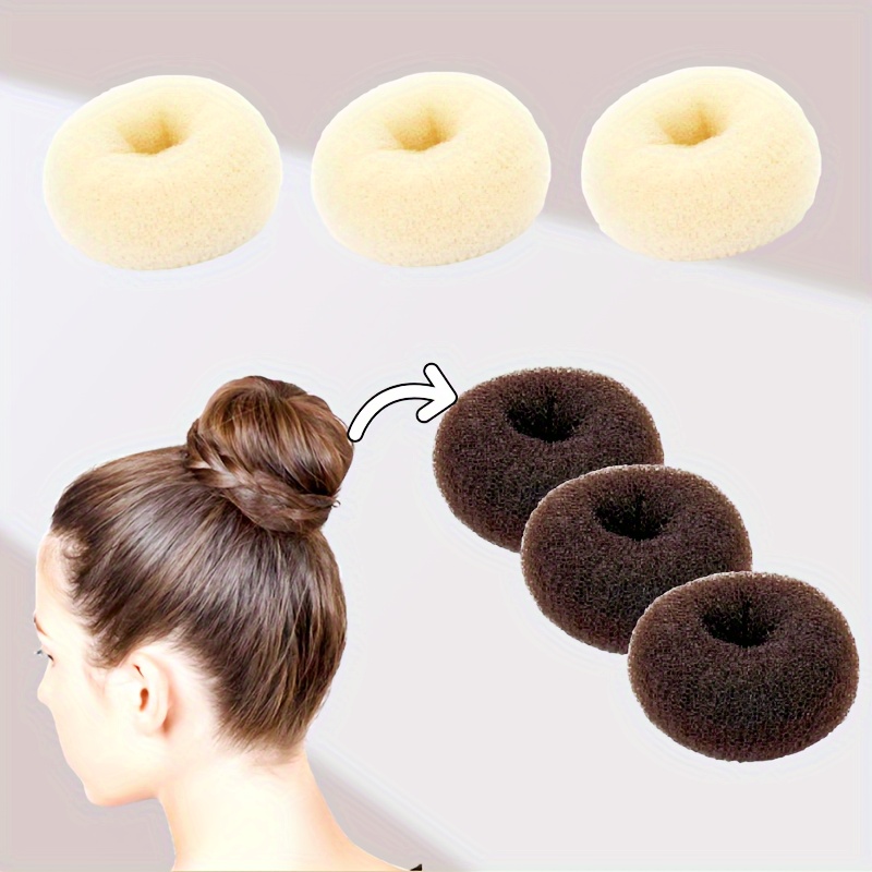 

Ayw 6-pack Extra Small Hair Bun Maker Set, Nylon Casual Hair Donut Sock Bun Form, Mini Shaper For Short Thin Hair, 2 Inch - Easy Hair Bun & Crown Styling, Age 14+ -