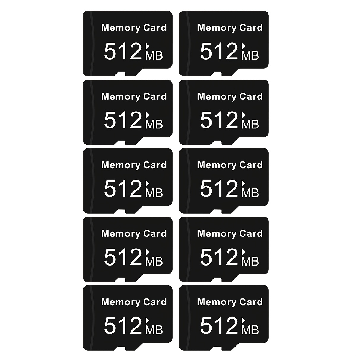 Image of Kexin 10pcs Memory Tf Cards, 512mb/256mb/128mb Tf Memory Cards For Smartphone, Tablet, Camera, Pc, Car Audio, Game Console - Durable And Reliable Multi-device Storage