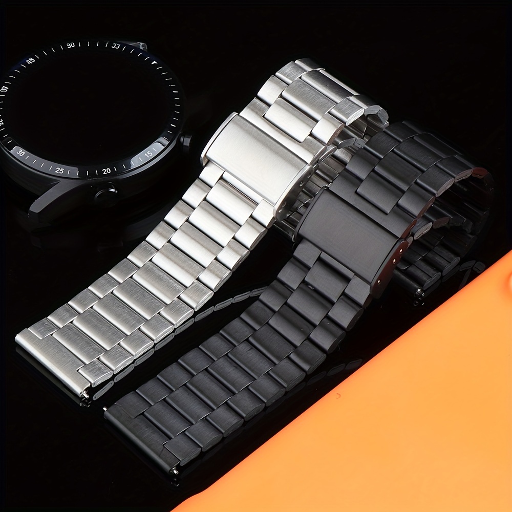 

22mm Slim Stainless Steel Smartwatch Band With Quick Release Clasp For Smartwatches