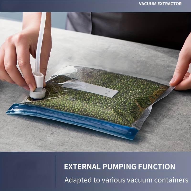 US Plug 5400 Vacuum Sealer Machine with 10 Bags, Multi-Functional Vacuum Food Sealer Machine Compact Vacuum Food Preservation to Keep Food Freshness, best birthday gift, best father's day gift, Mother's day gift. best Christmas day gift.