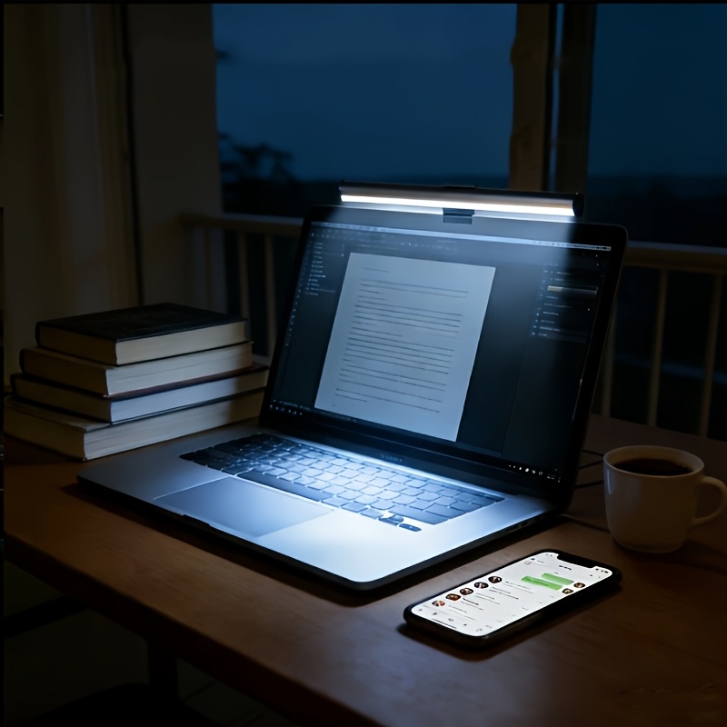 Three-Color Dimming Computer LED Screen Desk Lamp