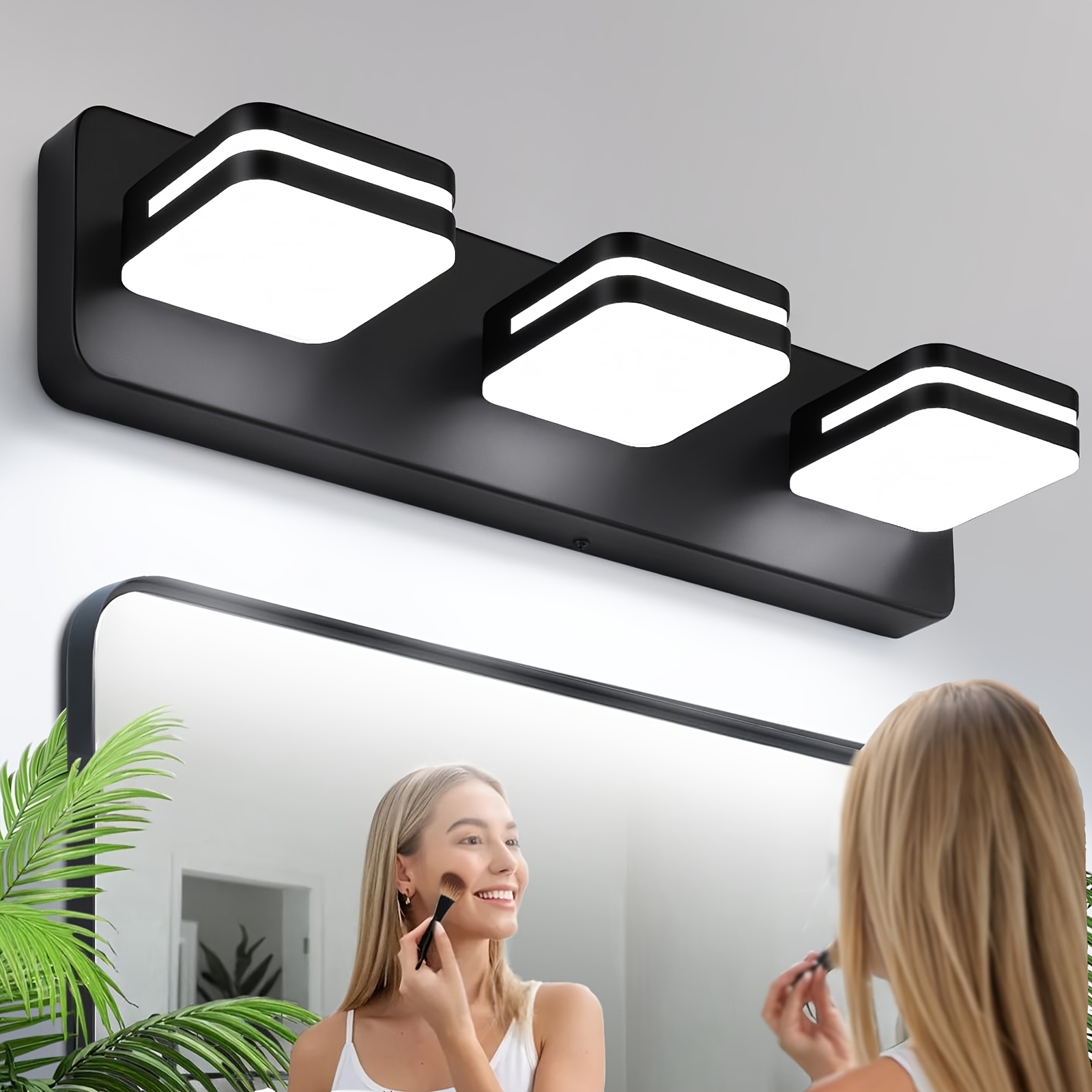 led modern bathroom vanity light fixtures   27 inch matte   acrylic bathroom wall lighting fixtures over mirror cool white 6500k