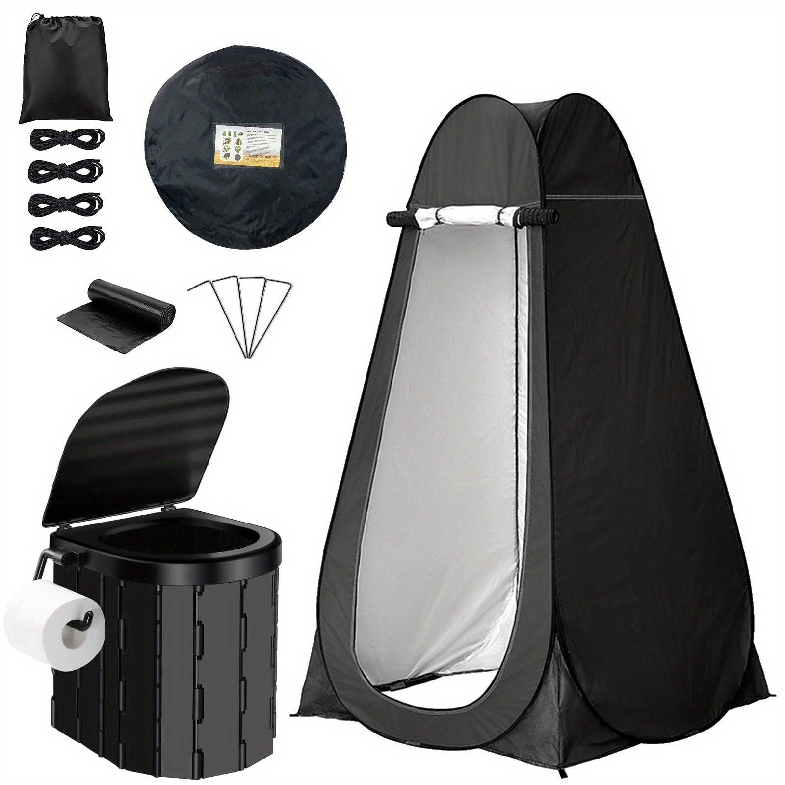 tragbares outdoor duschzelt faltbarer toilette eine mobile - Temu Germany