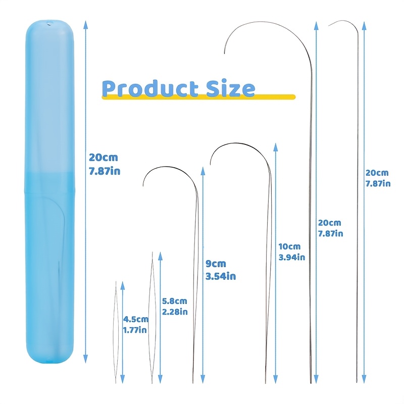 Complete Beading Needles Set With Large Eye - Durable Metal Craft Needles For Seed & Bead Projects, Includes Storage Box - Ideal For Making, Craft Needlework|colorful Beading Kit| Needle Types