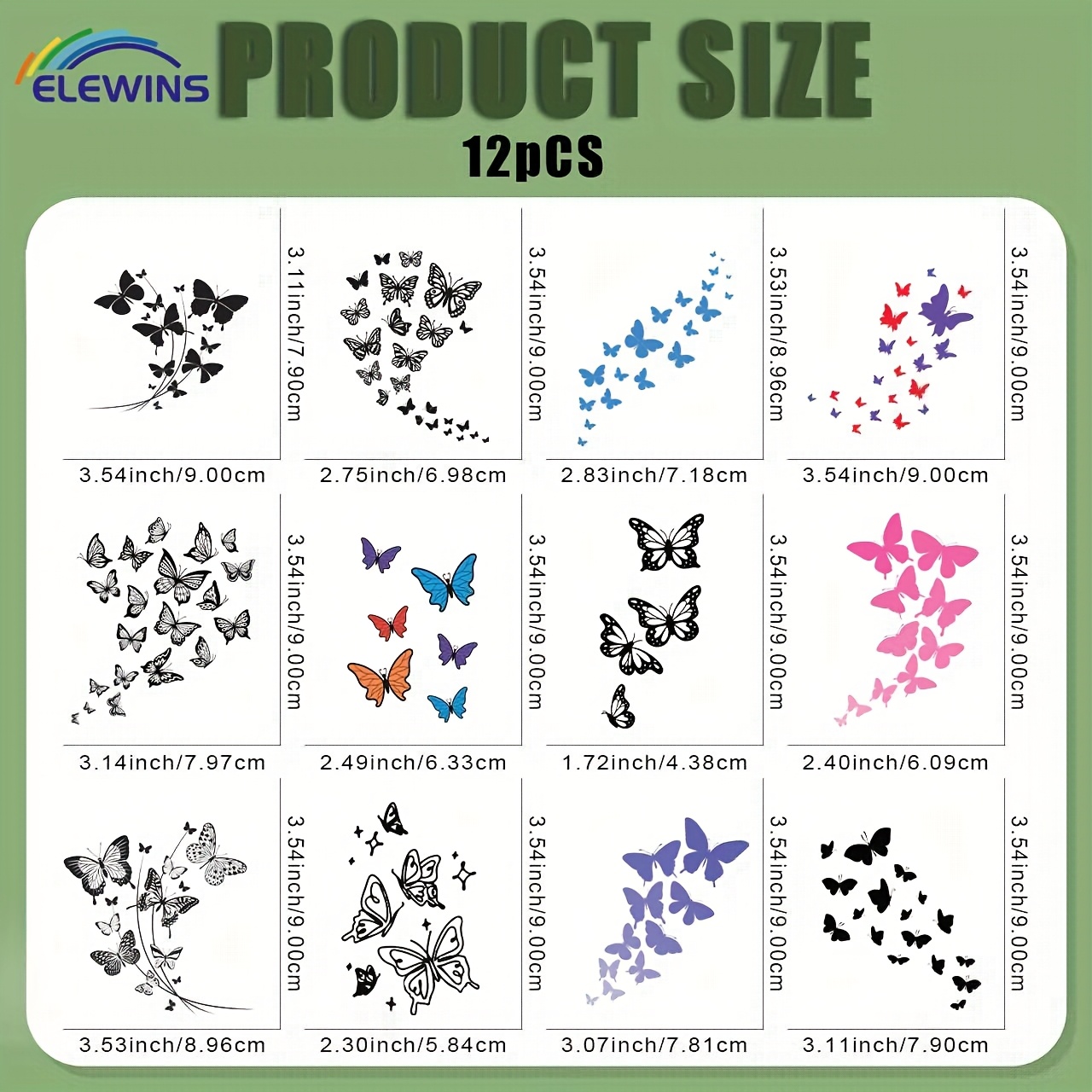 TEMU 12pcs Iron On Patches - Diy Heat Transfer Vinyl Decals For T-shirts, Jeans, Hats, Bags - & Stick Fabric Transfers For Clothes, Backpacks Denim -