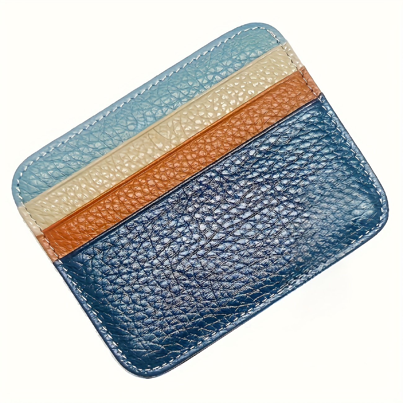 Ultra-thin Credit Card Holder, Minimalist , Card Case, 6 Card Slots, And 1 Storage Pouch For Or Id