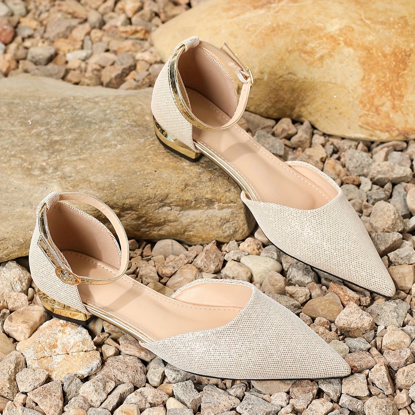 Womens Glitter Dorsay Sandals Fashion Pointed Toe Ankle Temu United