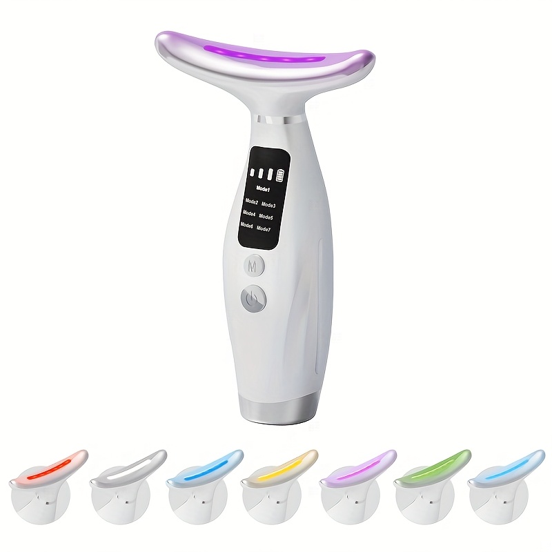 7 in 1 led electronic facial massager beauty neck device - Temu Spain