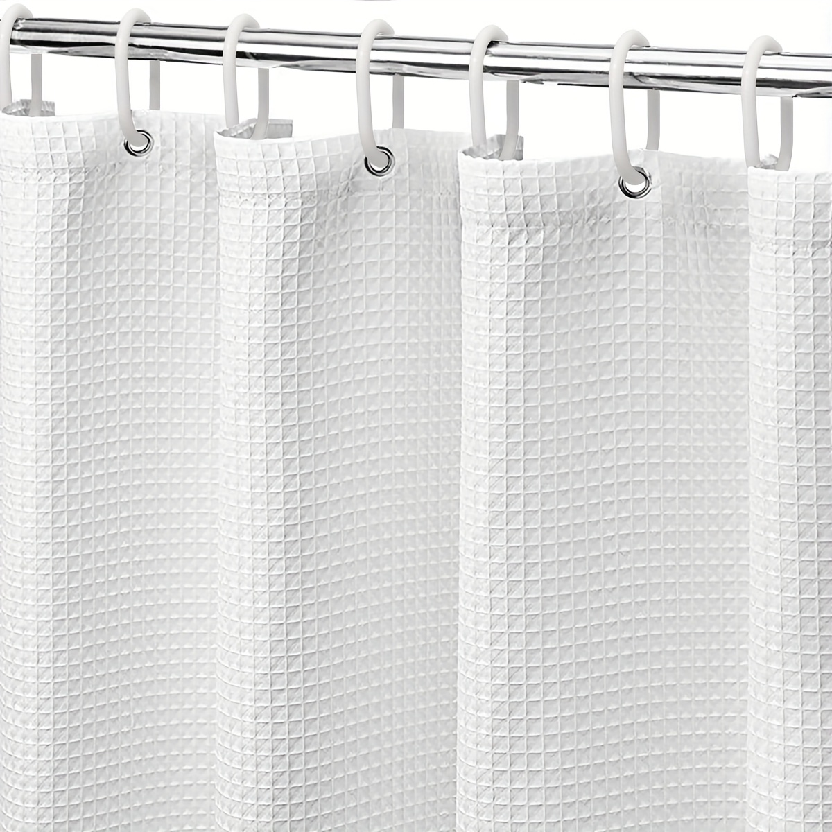 

Awealt Shower Curtain - Thick, Waterproof & Wrinkle-resistant Fabric With C-hooks For , Machine Washable