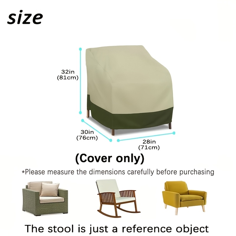 TEMU Copridivani da esterno per uso e -UV con chiusura a coulisse regolabile, fodere in tessuto per beige e per la protezione dei mobili da patio