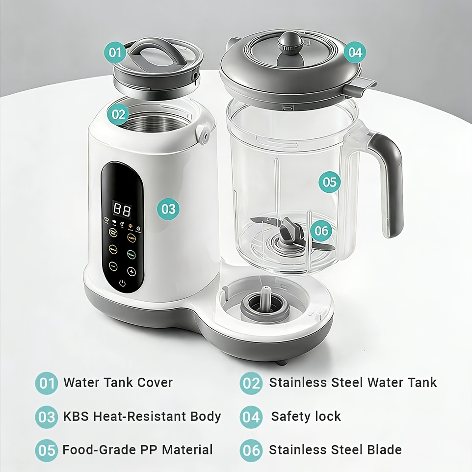 Food Maker, 4-In-1 Steamer Blender And Food Processor with Auto... product image 10